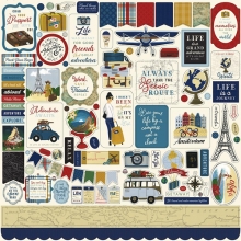 Cardstock Stickers Echo Park - Scenic Route
