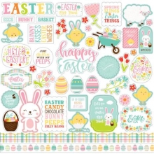 Cardstock Stickers Echo Park - Easter Wishes - 12x12 Tum