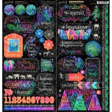 Cardstock Stickers Graphic 45 - Kaleidoscope - 2 ark