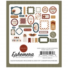 Die Cuts Ephemera - Here Comes Autumn - Carta Bella