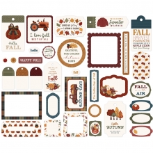 Die Cuts Ephemera - Frames & Tags - Here Comes Autumn - Carta Bella