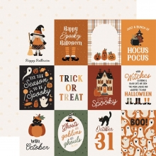 Paper Pad Carta Bella - Handmade Halloween - 12x12 Tum + Stickers
