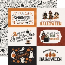 Paper Pad Carta Bella - Handmade Halloween - 12x12 Tum + Stickers
