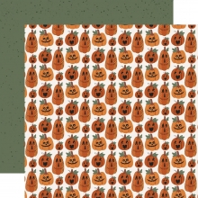 Paper Pad Carta Bella - Handmade Halloween - 12x12 Tum + Stickers