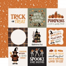 Paper Pad Carta Bella - Handmade Halloween - 12x12 Tum + Stickers
