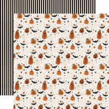 Paper Pad Carta Bella - Handmade Halloween - 12x12 Tum + Stickers