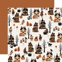 Paper Pad Carta Bella - Handmade Halloween - 12x12 Tum + Stickers