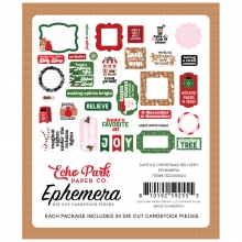 Die Cuts Ephemera Carta Bella - Santa's Christmas Delivery - 34 st