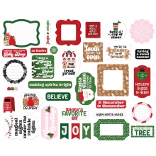 Die Cuts Ephemera Carta Bella - Santa's Christmas Delivery - 34 st