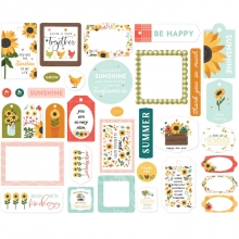 Die Cuts Ephemera - Carta Bella - Sunflower Summer - 34 st