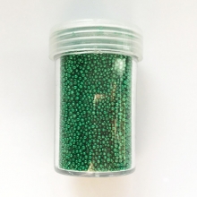 Caviar Pearls 0,8 mm 22 gram Grön Green till scrapbooking, pyssel och hobby