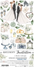 Paper Pack Extra Set - Craft O Clock - Greenery Invitation Wedding