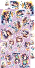 Scrapbooking Paper Pack Extra Set Craft O Clock - Unicorn Sweet