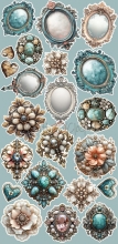 Paper Pack Die Cuts Klippark Craft O Clock - Sprites Of Harmony