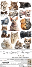 Paper Pack Set Cats - Craft O Clock - Klippark Katter