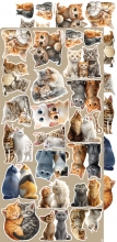 Paper Pack Set Cats - Craft O Clock - Klippark Katter