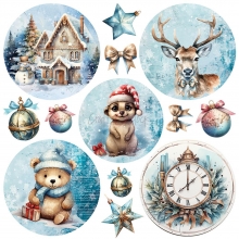 Paper Pad 8x8 - Craft O Clock - Cozy Winterland