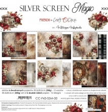 Paper Pad 12x12 - Craft O Clock - Silver Screen Magic