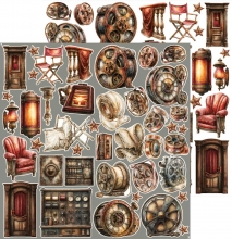 Paper Pack Extra Set - Craft O Clock - Silver Screen Magic