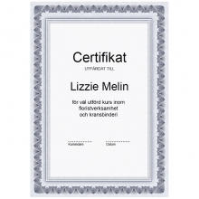 Diplom Certifikat A4 Arcades 25 ark 170 g Mönstrade Papper