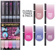 Chameleon Pen Marker Set - Floral Tones - 5 st