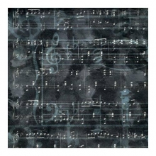Papper Paper House Charcoal Music Mönstrade Scrapbooking