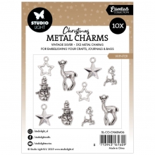 Metal Charms Berlocker - Vinter 10 st - Studio Light