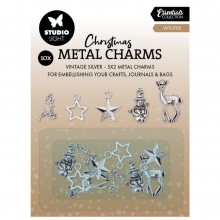 Metal Charms Berlocker - Vinter 10 st - Studio Light