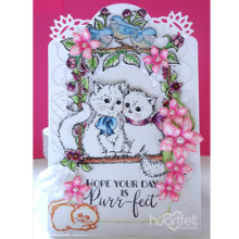 Stämpelset Heartfelt Creations Tweet Cherry Blossoms Shaping Mold 3D Dies