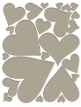 Chip Art Hearts By Melody Ross Die Cuts Chipboard