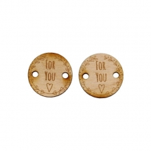 Chipboard Die Cuts Tags For You Button 25 mm 2 st