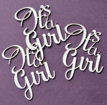 Chipboard Die Cuts - It´s a Girl