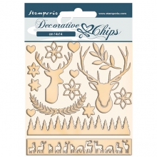 Chipboard Die Cuts Stamperia - Pink Christmas - Deer