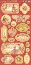 Chipboard die cuts 12x6 Graphic 45 - Princess