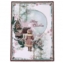 Cardstock Base 15x30 cm - Christmas Blush - 36 ark - Studio Light
