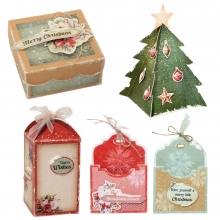 Julpyssel Kit - DIY Presentaskar 12 st - Christmas Gifts - Studio Light