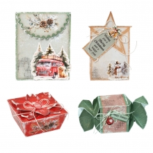 Julpyssel Kit - DIY Presentaskar 12 st - Christmas Gifts - Studio Light