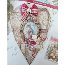Paper Pad Stamperia - Christmas Greetings Backgrounds - 8x8 Tum