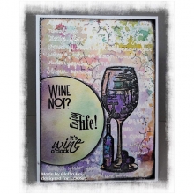 Clear Stamps Coosa Crafts Wine Setting Clearstamps Silkonstämpel