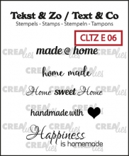 Clearstamp Crealies Text & Co Home Clearstamps Silkonstämpel