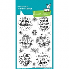 Clearstamps Lawn Fawn - Magic Holiday Messages