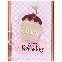 Clearstamps Spellbinders Simple Sentiments 9 st Silkonstämpel