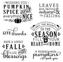 Clearstamps LDRS Creative - Happy Fall Sentiment
