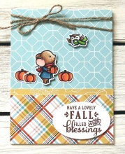 Clearstamps LDRS Creative Happy Fall Sentiment Halloweenpyssel Höstpyssel