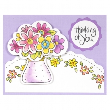 Clearstamps Stampendous - Pop Bouquet Perfectly