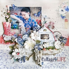 Papper 49 and Market Cottage Life Provence Scrapbooking