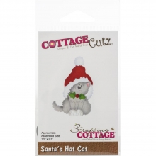 Cottagecutz Die Santas Hat Cat 1.5"X2.3" Cottage Cutz Dies