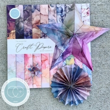 Paper Pad Craft Consortium Ink Drops Dusk 6x6 Tum Pappersblock 4 8