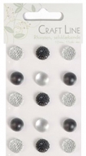 Rhinestones Stickers - Craft Line - Crystal Black 15 st