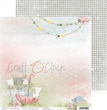 Paper Pack Craft O Clock Paws of Happiness 12x12 Tum Papperspack 12